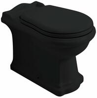 RETRO WC mísa stojící, 39x61cm, spodní/zadní odpad, černá mat | Více - 