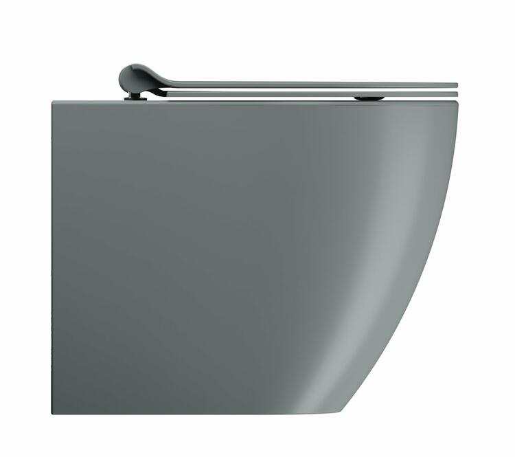 PURA WC mísa stojící, Swirlflush, 36x55cm, spodní/zadní odpad, agave dual-mat