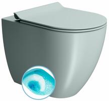 PURA WC mísa stojící, Swirlflush, 36x55cm, spodní/zadní odpad, ghiaccio dual-mat | Více - 