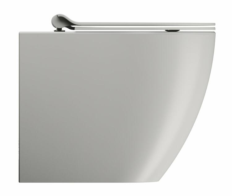 PURA WC mísa stojící, Swirlflush, 36x55cm, spodní/zadní odpad, cenere dual-mat