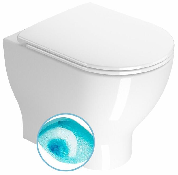 Stojící WC mísa swirlflush bílá – GSI City pro 911011