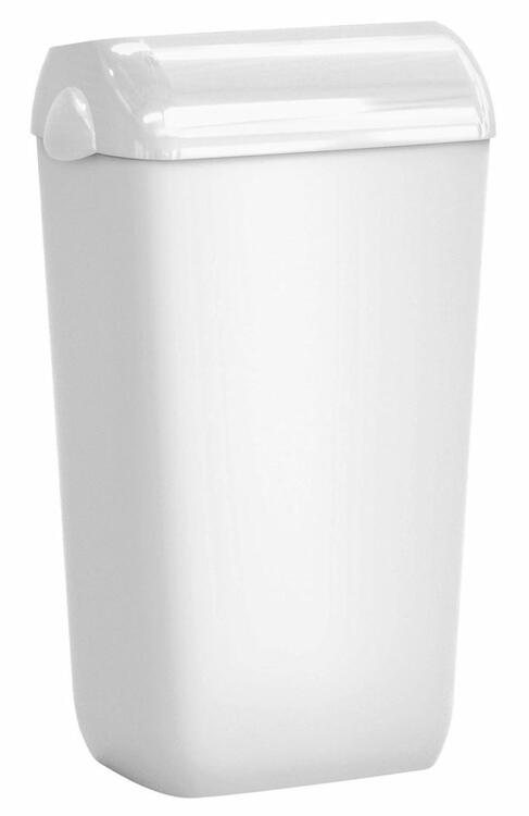 COLORED odpadkový koš nástěnný s víkem 23l, ABS, bílá