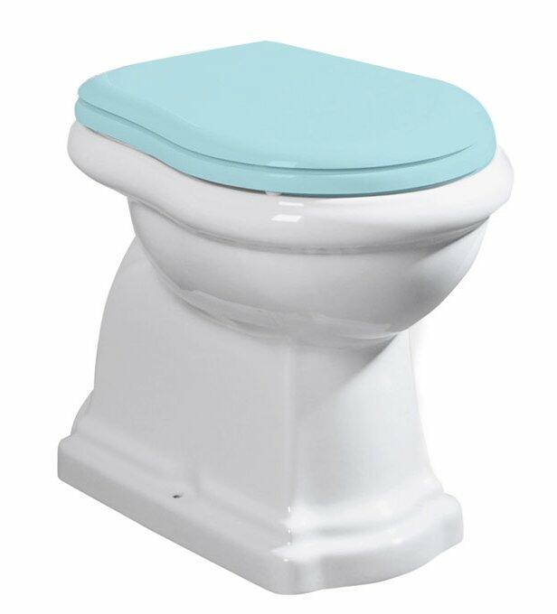 RETRO WC mísa stojící, 38,5x59cm, zadní odpad, bílá