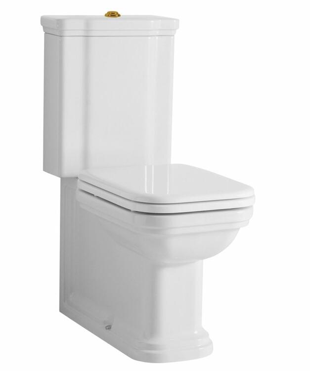 WALDORF WC kombi mísa 40x68cm, spodní/zadní odpad, bílá