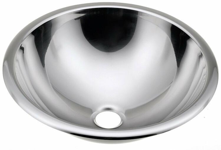 Zápustné umyvadlo nerezové, průměr 405 mm