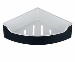 SAMBA rohová polička do sprchy, 218x63x218mm, černá | Více -