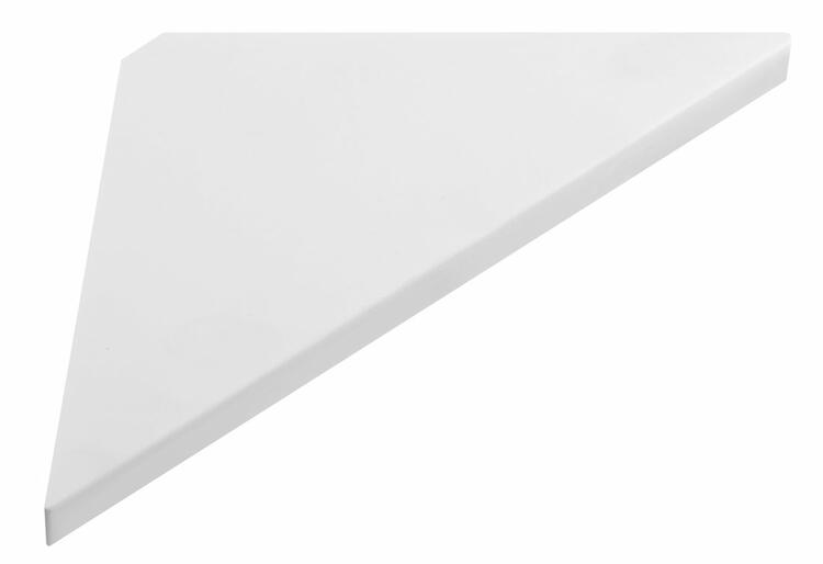 ABELINE rohová polička rockstone 200x200mm, bílá mat