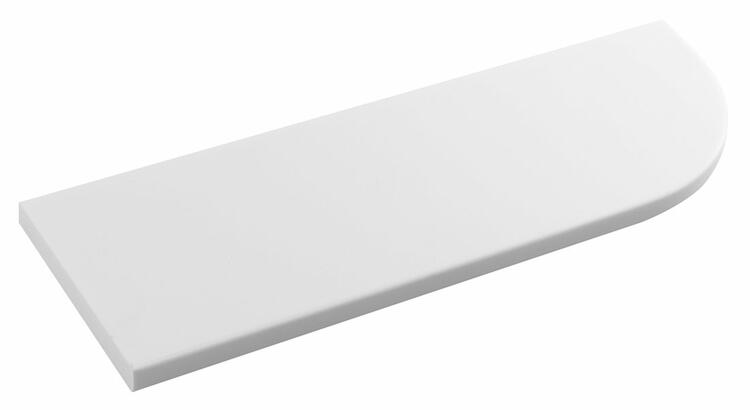 ABELINE rohová polička rockstone 300x100mm, excentrická, bílá mat