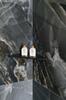 ABELINE rohová polička rockstone 200x200mm, black attica