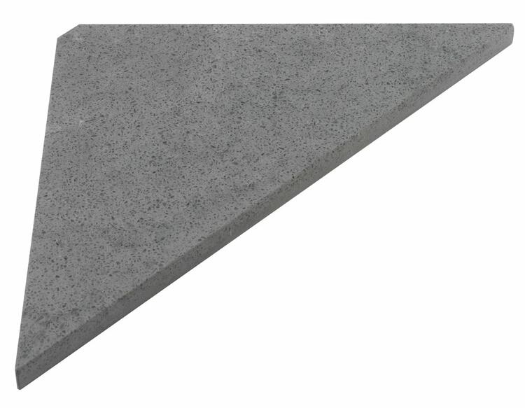 ABELINE rohová police rockstone 200x200mm, concrete