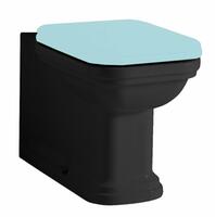 WALDORF WC kombi mísa 40x68cm, spodní/zadní odpad, černá mat | Více - 