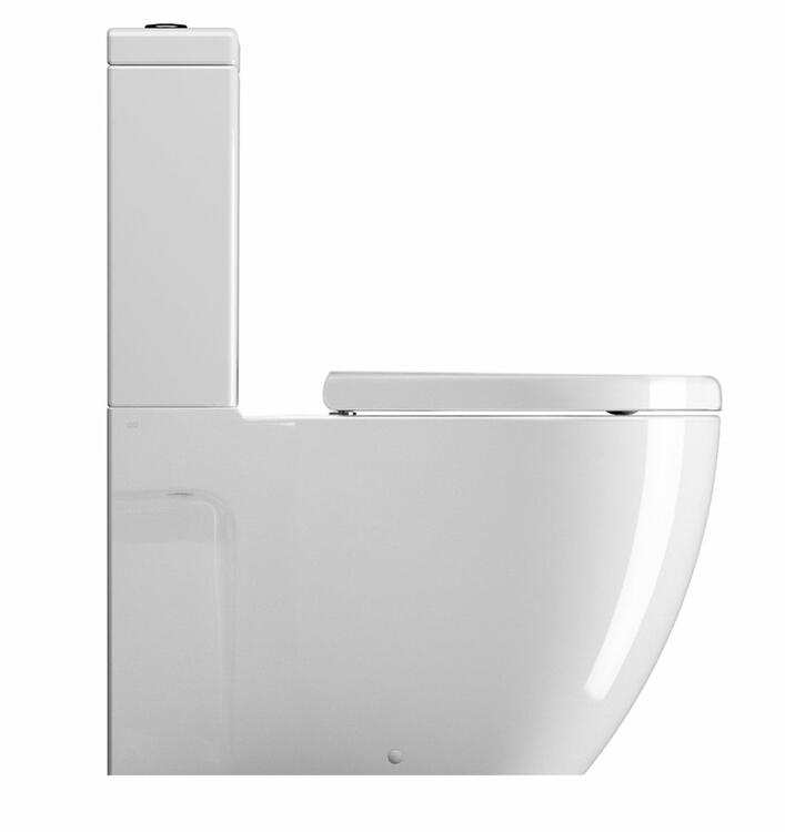PURA WC mísa kombi spodní/zadní odpad, 36x68cm, bílá ExtraGlaze