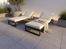 2cm dlažba na terasu imitace betonu Stark Grey 60x60x2 cm