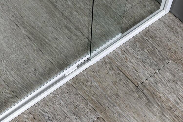 Sprchové dveře 104 cm bílá/transparent – Aqualine Amico G100