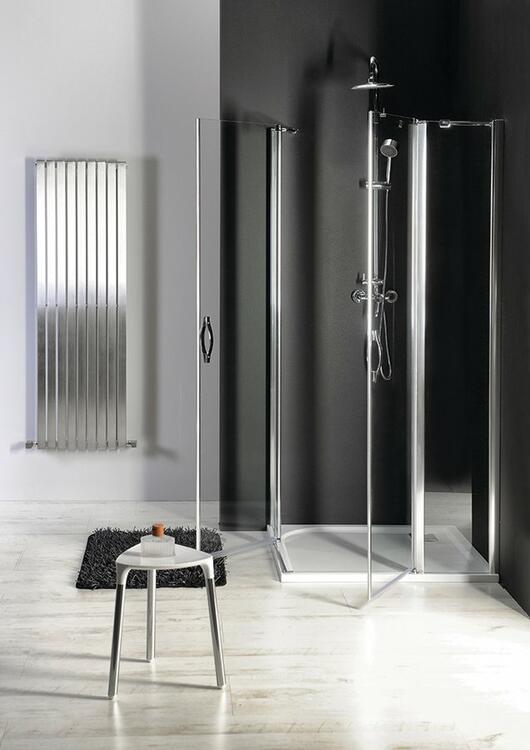 ONE sprchové dveře s pevnou částí 900 mm, čiré sklo