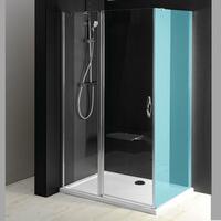 ONE sprchové dveře s pevnou částí 1000 mm, čiré sklo | Více - 