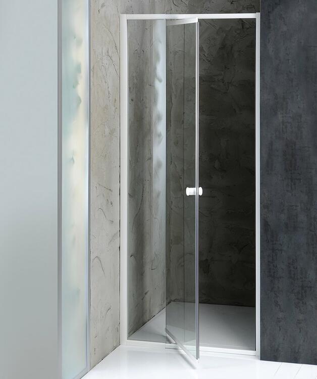 Sprchové dveře 74 cm bílá/transparent – Aqualine Amico G70