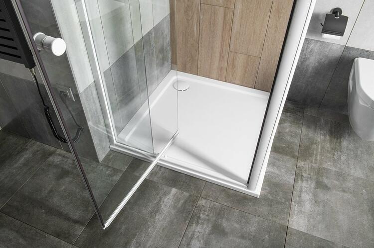 Sprchové dveře 74 cm bílá/transparent – Aqualine Amico G70