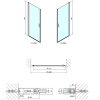 Sprchové dveře 80 cm chrom/transparent – Polysan Zoom ZL1280
