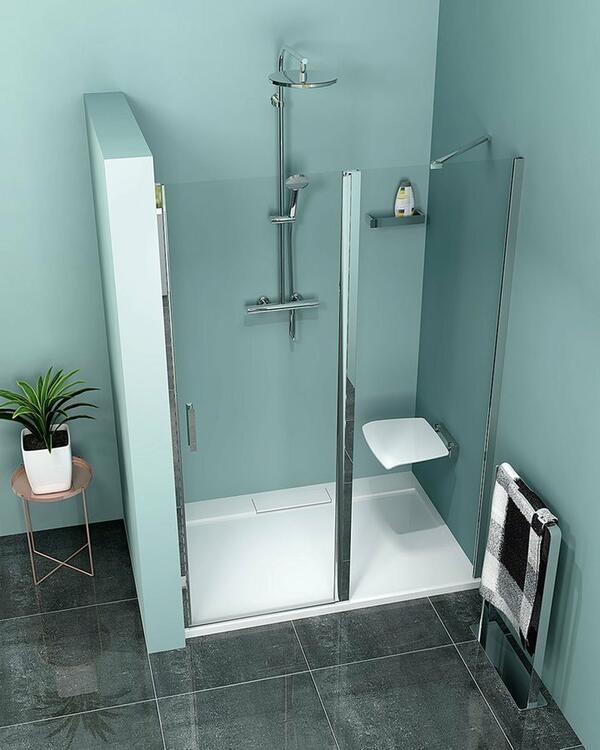 Sprchové dveře 120 cm chrom/transparent – Polysan Zoom ZL1312