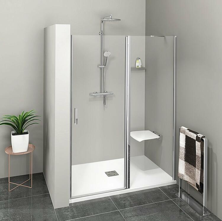 Sprchové dveře 140 cm chrom/transparent – Polysan Zoom ZL1314