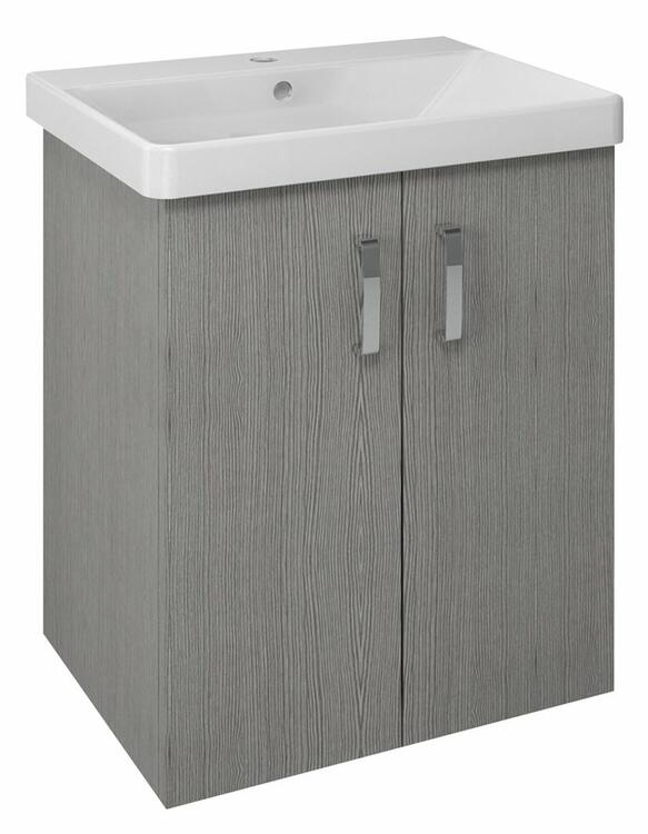 Umyvadlová skříňka 56,4×70×44,2 cm dub stříbrný – Sapho Theia