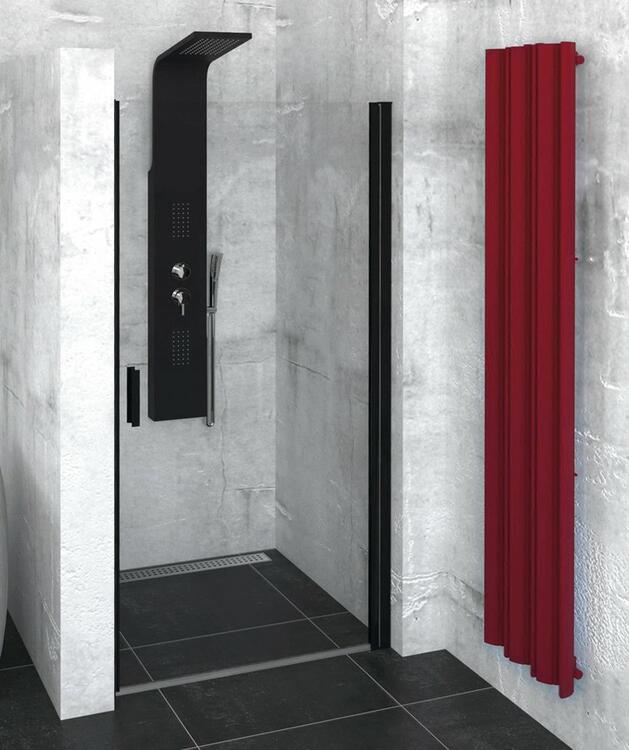 Sprchové dveře 90 cm černá/transparent – Polysan Zoom black ZL1290B