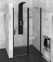 Sprchové dveře 130 cm černá/transparent – Polysan Zoom black ZL1313B | Více -