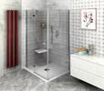 Sprchové dveře levé 130 cm chrom/transparent – Polysan Fortis FL1113L
