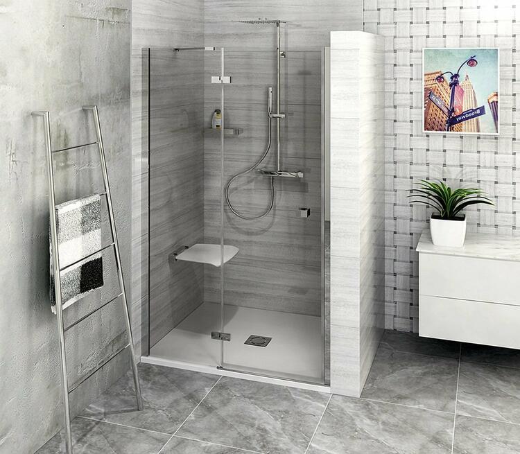Sprchové dveře levé 80 cm chrom/transparent – Polysan Fortis FL1480L