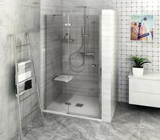 Sprchové dveře levé 110 cm chrom/transparent – Polysan Fortis FL1411L | Více -