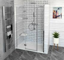 Sprchové dveře levé 130 cm chrom/transparent – Polysan Fortis FL1513L | Více -