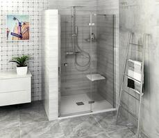 Sprchové dveře pravé 120 cm chrom/transparent – Polysan Fortis FL1412R | Více -