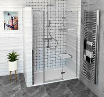 FORTIS LINE sprchové dveře do niky trojdílné 1300mm, čiré sklo, pravé | Více - 