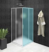 SIGMA SIMPLY sprchové dveře posuvné pro rohový vstup 1000 mm, sklo Brick | Více - 