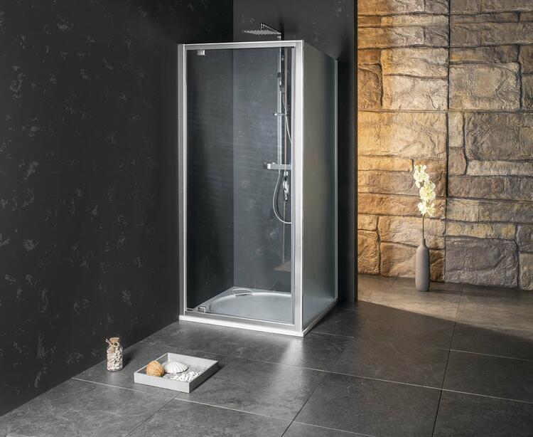 SIGMA SIMPLY sprchové dveře otočné, 900 mm, sklo Brick