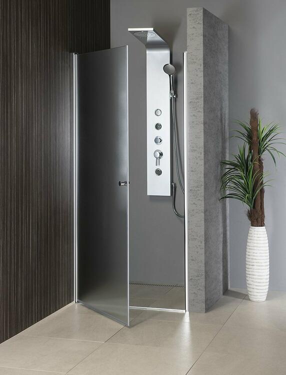 Sprchové dveře 100 cm chrom/sklo brick – Aqualine Pilot PT100