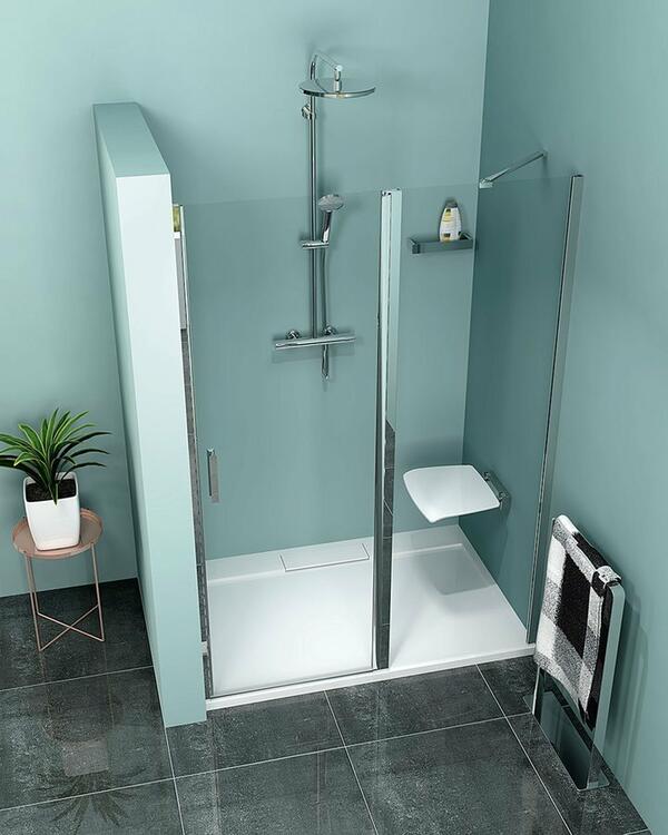 Sprchové dveře 90 cm chrom/transparent – Polysan Zoom ZL1390
