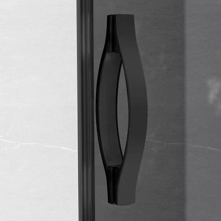 SIGMA SIMPLY BLACK sprchové dveře posuvné pro rohový vstup 800 mm, čiré sklo