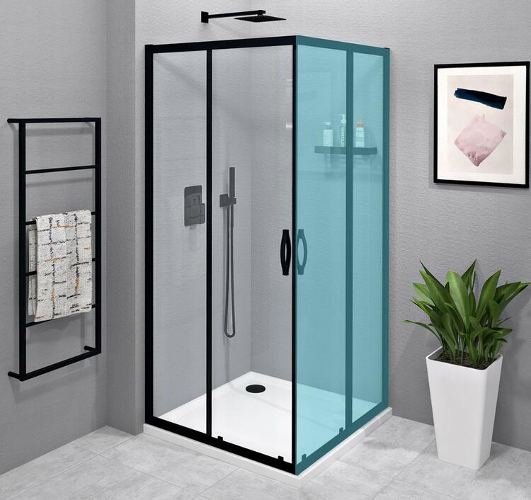 Sprchové dveře 80 cm černá/transparent – Gelco Sigma simply black GS2180B