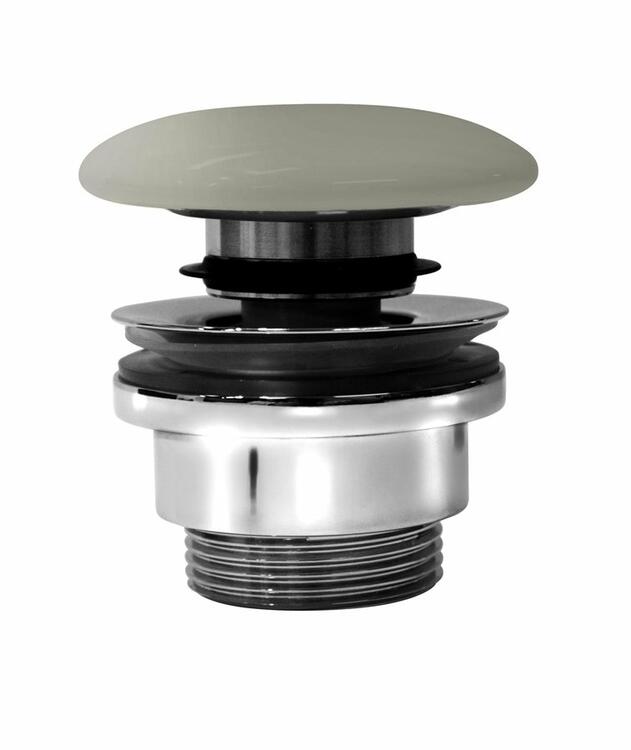 GSI umyvadlová výpust 5/4“, click-clack, keramická zátka, 5-65mm, creta mat