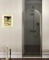 ANTIQUE sprchové dveře otočné, 800mm, levé, ČIRÉ sklo, bronz, světlý odstín | Více - 