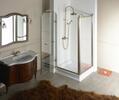 ANTIQUE sprchové dveře otočné, 800mm, levé, ČIRÉ sklo, bronz, světlý odstín
