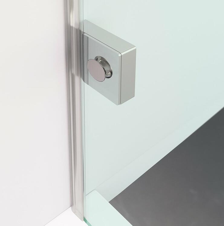 FORTIS EDGE sprchové dveře bez profilu 1000mm, čiré sklo, levé