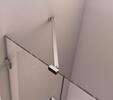 FORTIS EDGE sprchové dveře bez profilu 1200mm, čiré sklo, levé