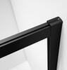 SIGMA SIMPLY BLACK sprchové dveře posuvné pro rohový vstup 800 mm, sklo Brick