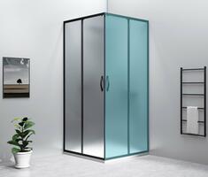 Sprchové dveře 100 cm černá/sklo Brick – Gelco Sigma simply black GS2410B | Více -
