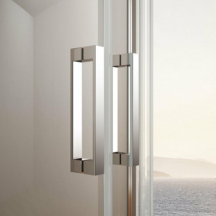 LORO sprchové dveře s pevnou částí 1000mm, čiré sklo