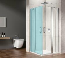 LORO sprchové dveře pro rohový vstup 1000mm, čiré sklo | Více - 