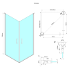 Sprchové dveře 90 cm chrom/transparent – Gelco Loro GN4990